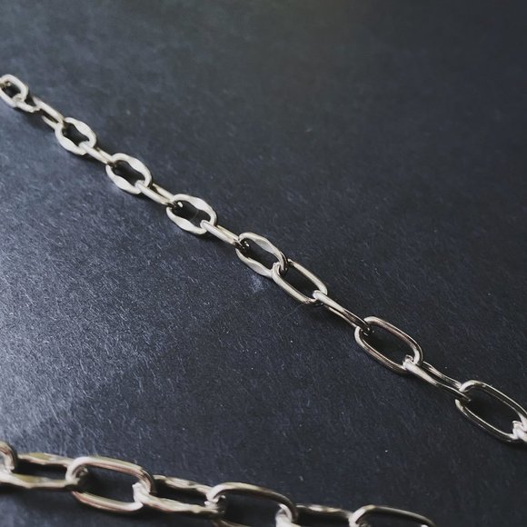 Vintage Silver Openwork Filigree Chain Necklace - Picture 4 of 8